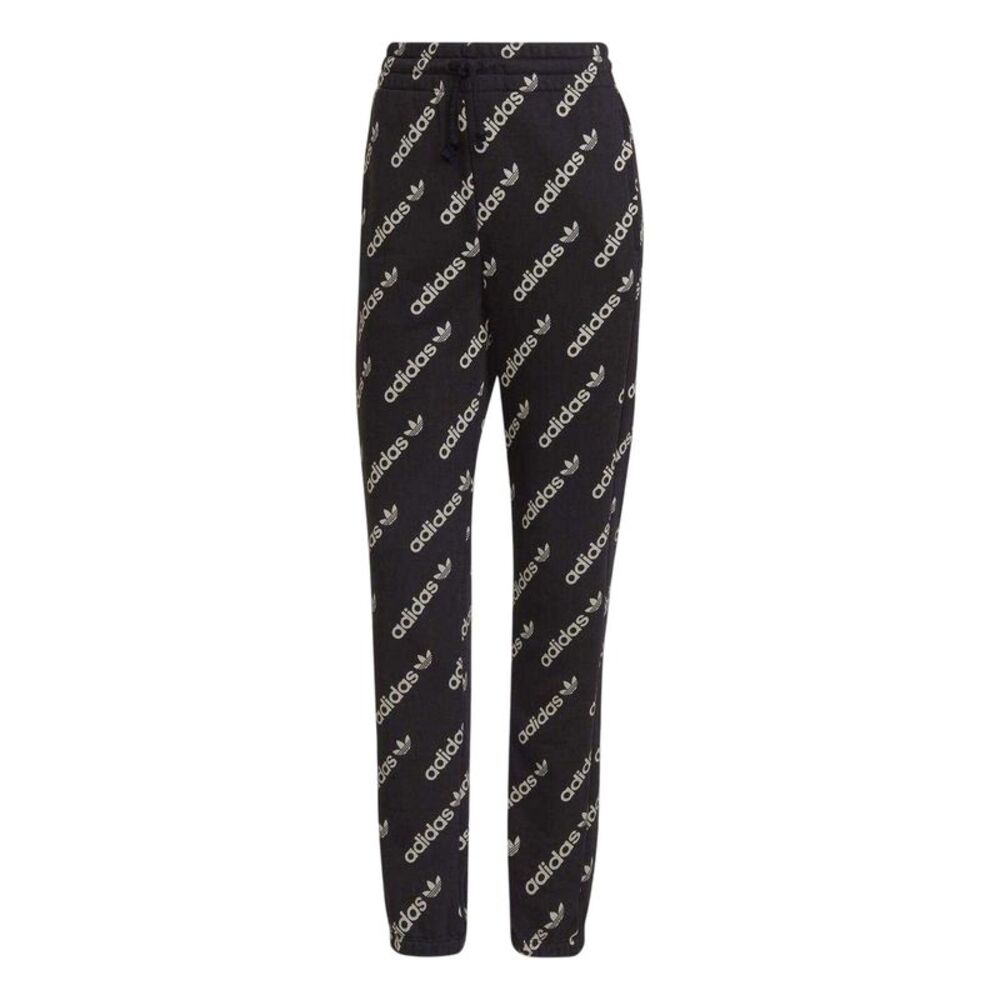 Adidas Womens/Ladies Monogram Tracksuit Bottoms / Black